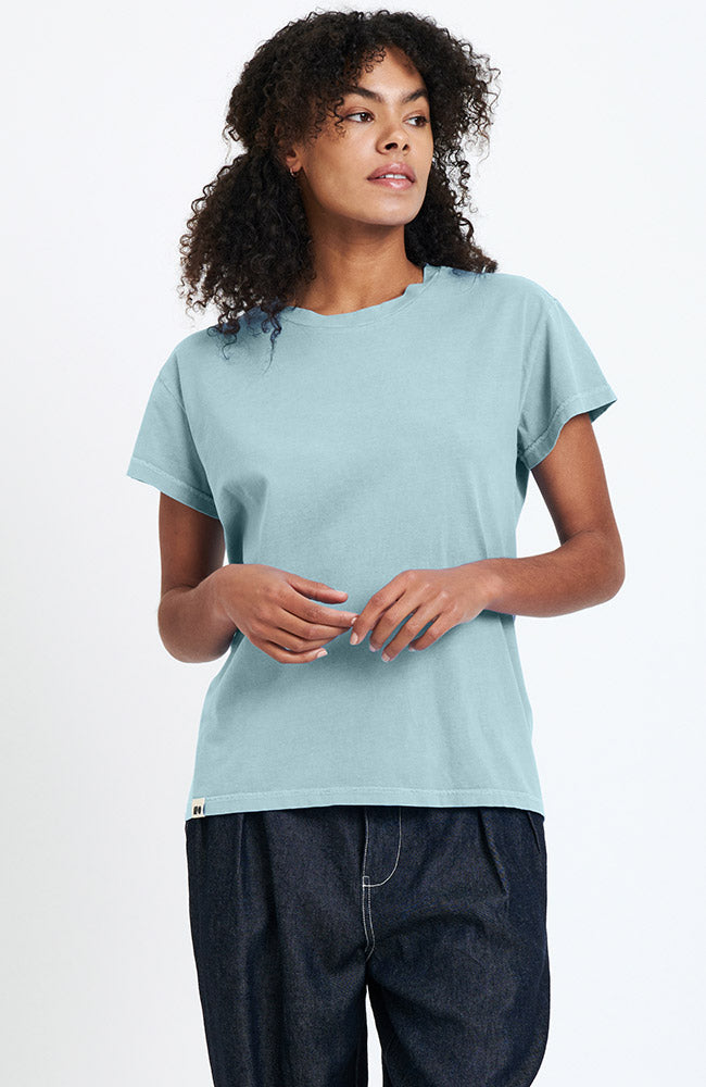 NEU OPTIMIST Cascata T-shirt blau recycelter Baumwolle Frauen | Sophie Stone