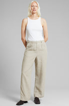 Gewidmet Vickleby Leinenhose ecru Frauen | Sophie Stone