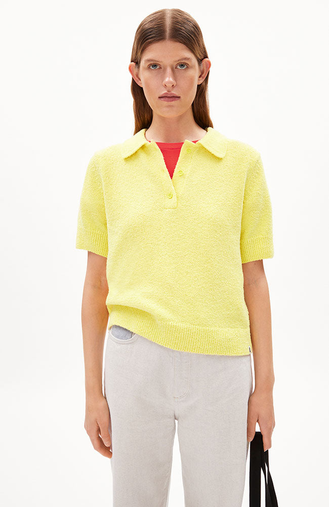 ARMEDANGELS Mathildiaas Shirt gelb aus nachhaltiger Bio-Baumwolle Damen | Sophie Stone