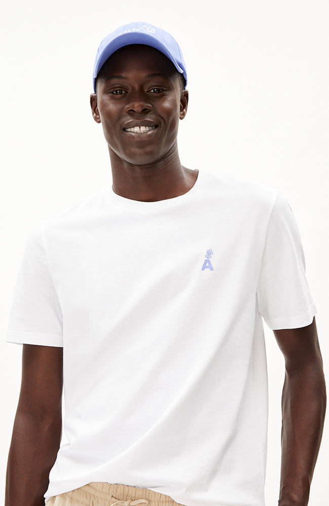 ARMEDANGELS Jaames flowaa weißes T-Shirt aus Bio-Baumwolle für Männer | Sophie Stone