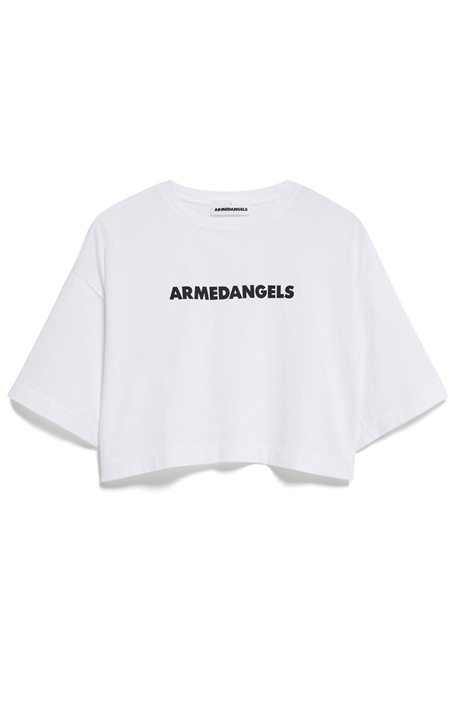 ARMEDANGELS Lariaa T-Shirt weiß aus Bio-Baumwolle Frauen | Sophie Stone