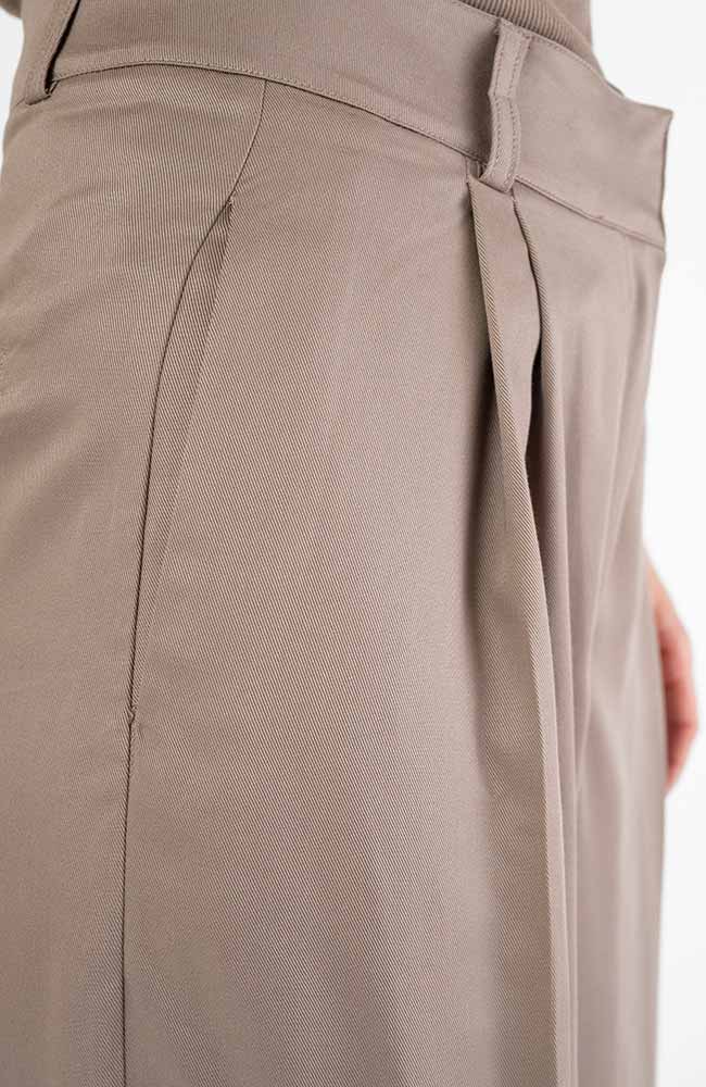 STORY OF MINE Bruine wide leg pantalon van Tencel | Sophie Stone