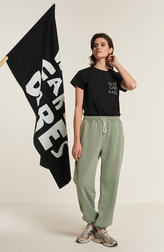 NEU OPTIMIST Cascata T-Shirt schwarz aus biologischer und recycelter Baumwolle | Sophie Stone