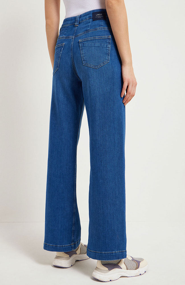 Lanius Marlene High-Waist-Jeans mittelblau aus nachhaltiger Bio-Baumwolle | Sophie Stone