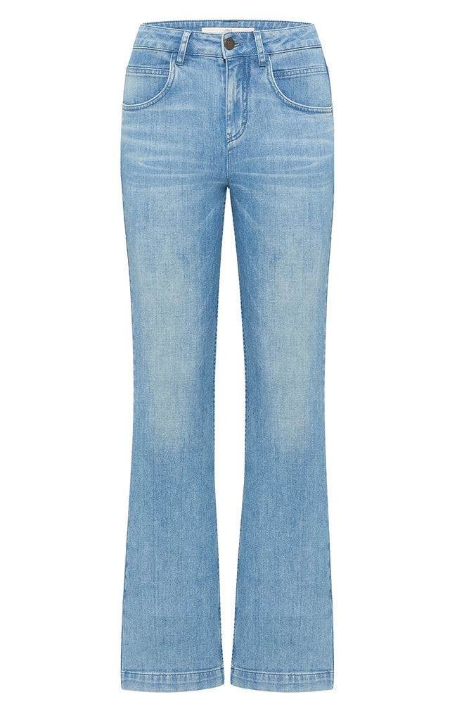 Lanius Flared Jeans mit hoher Taille hellblau | Sophie Stone