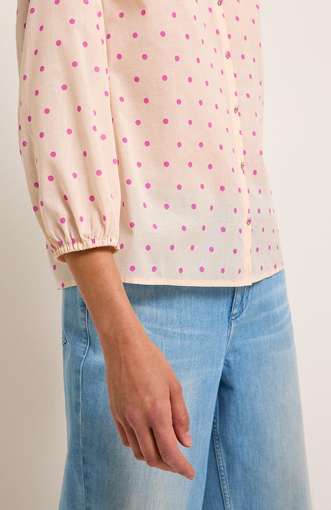 Lanius Bluse rosa gepunktet aus fairer und nachhaltiger Bio-Baumwolle | Sophie Stone