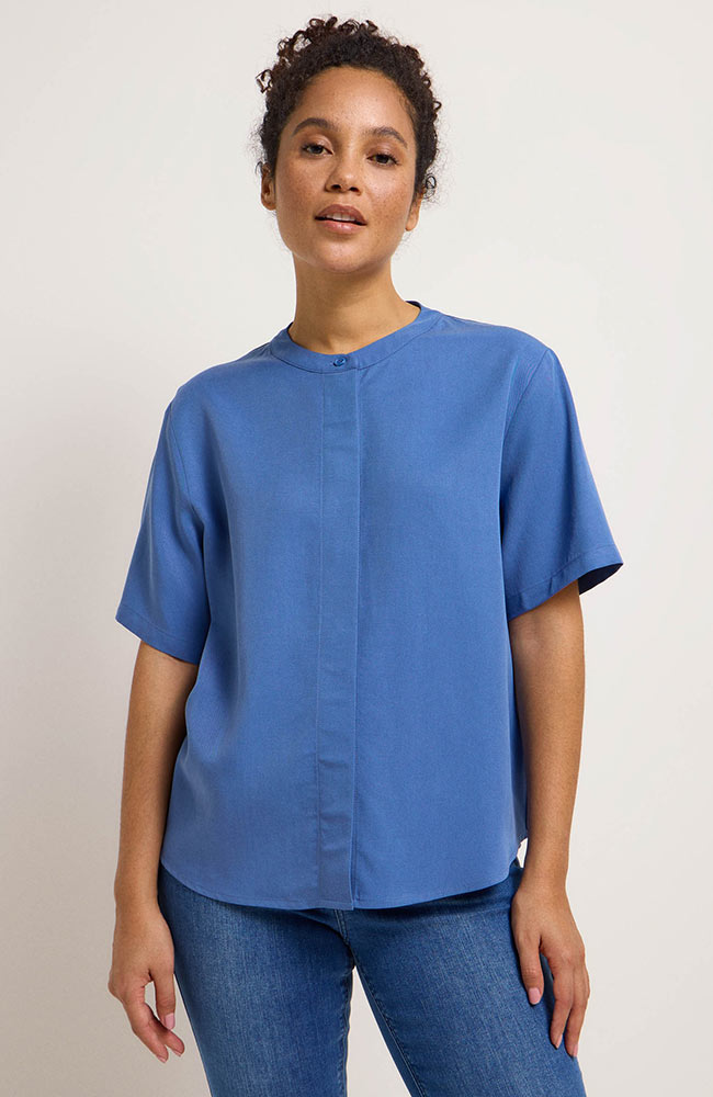 Lanius Bluse blau aus Lyocell (TENCEL) für Frauen | Sophie Stone
