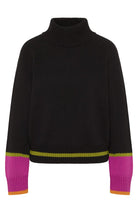 LANIUS Colourblock-Pullover schwarz Bio-Baumwolle | Sophie StoneLANIUS Colourblock-Pullover schwarz nachhaltige Baumwolle | Sophie Stone