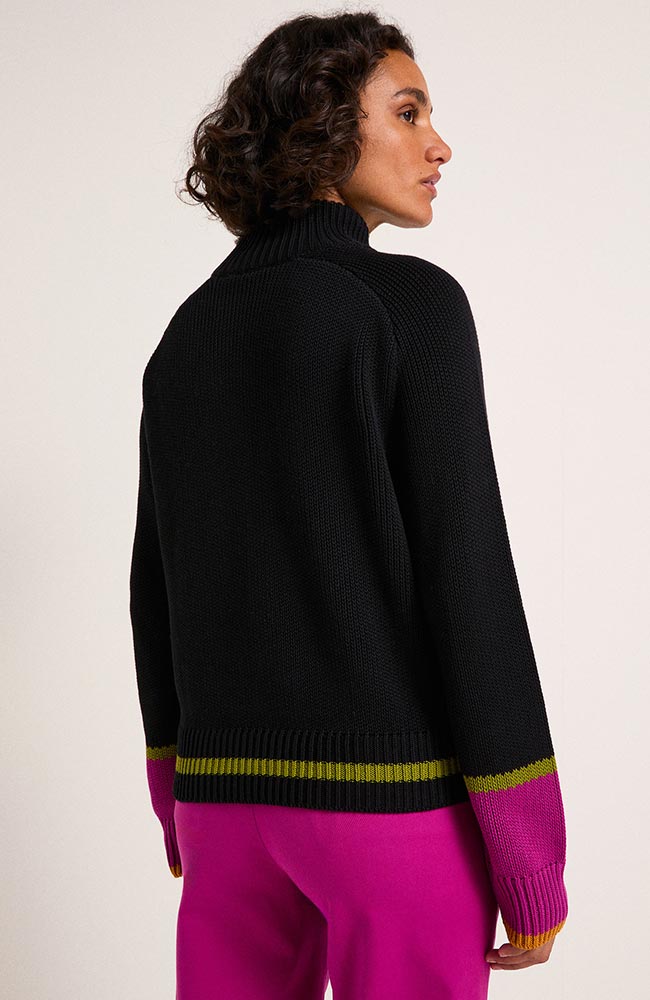 LANIUS Colourblock Pullover schwarz Bio-Baumwolle | Sophie Stone