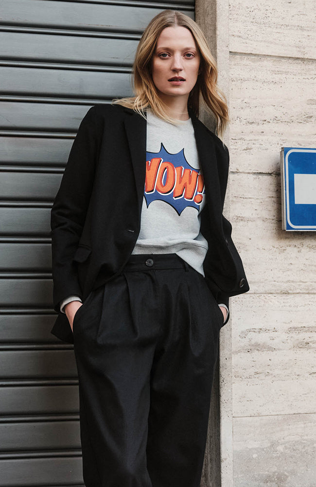 Lanius Statement-Sweatshirt Wow fair fashion | Sophie Stone