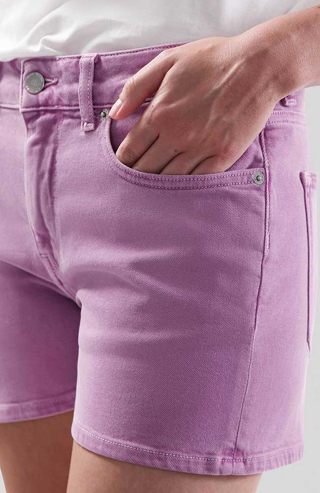 MUD Jeans Shorty-Jeans kühles Rosa aus Baumwolle | Sophie Stone