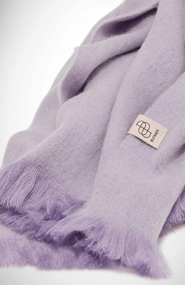 Bufandy Lavender Frost Brushed Solid Schal aus Alpaka | Sophie Stone