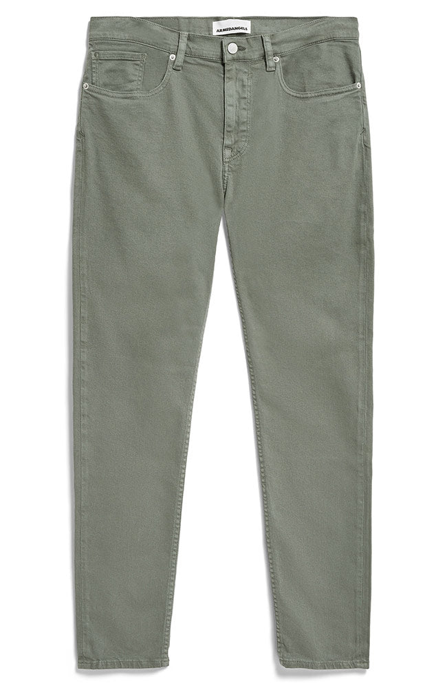 ARMEDANGELS Aarjo Jeans grau grün aus nachhaltiger Bio-Baumwolle | Sophie Stone