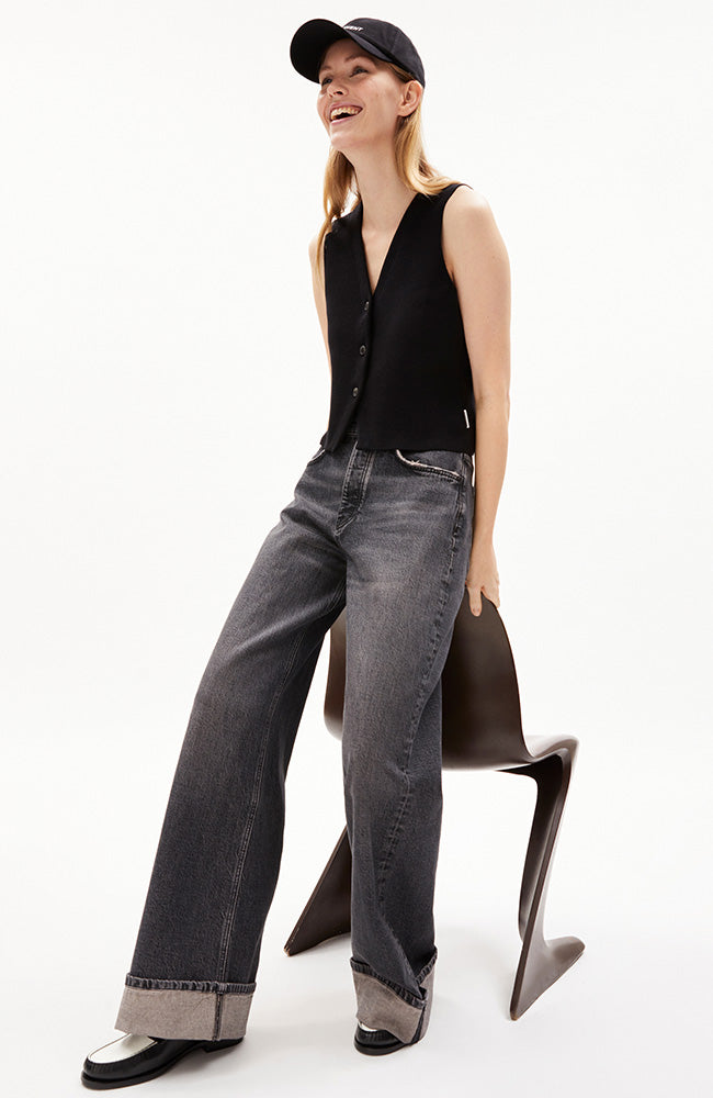 ARMEDANGELS Blinaa Jeans mit weitem Bein aus recycelter Baumwolle | Sophie Stone
