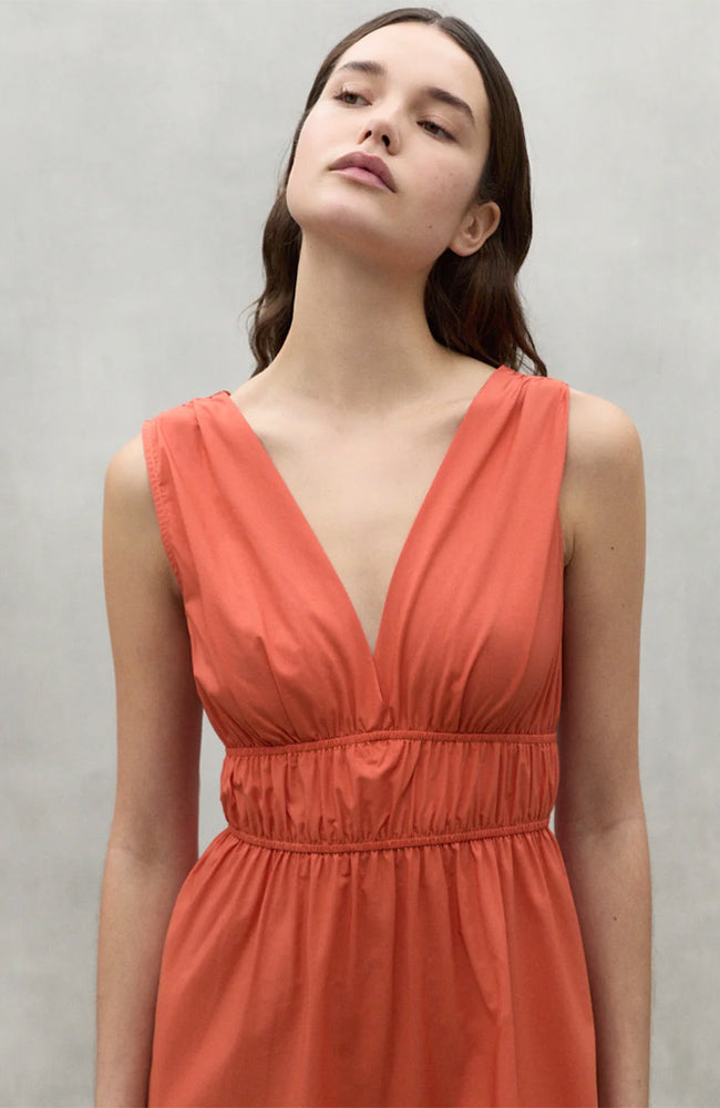 Ecoalf Bornite Kleid staubig orange aus Bio-Baumwolle und Leinen | Sophie Stone 