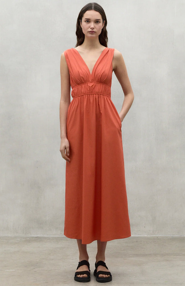 Ecoalf Bornite Kleid in staubigem Orange aus nachhaltigen Materialien | Sophie Stone 