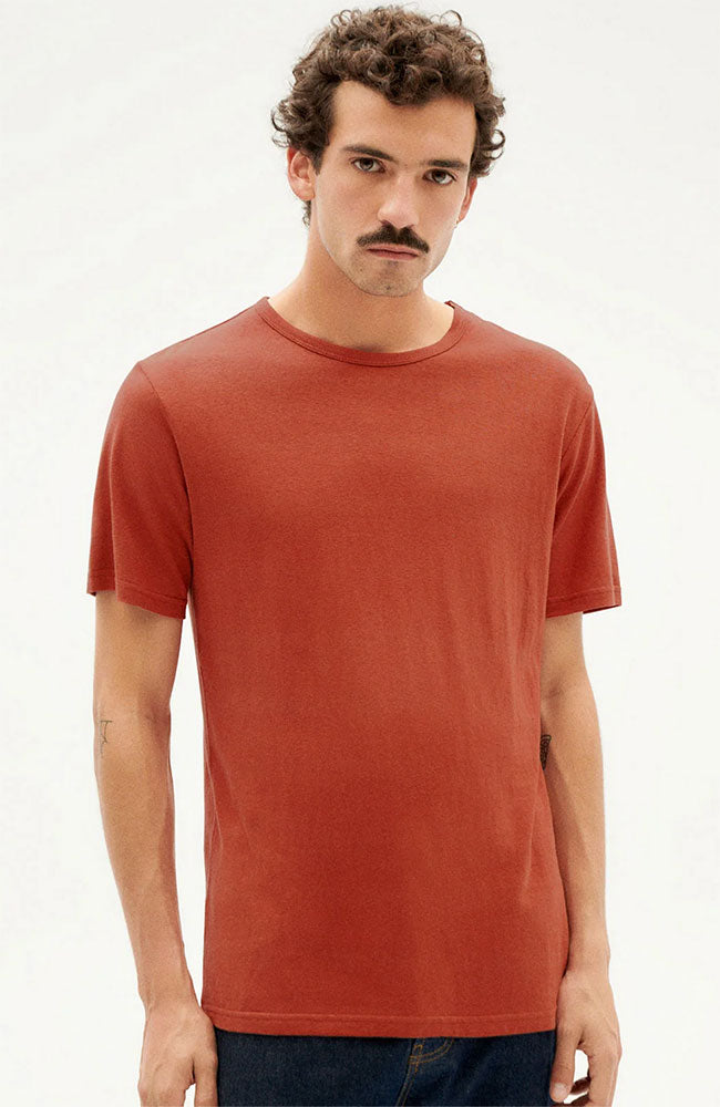 Thinking MU Ton rot Hanf-T-Shirt für Männer | Sophie Stone
