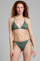 Dedizierte Bikinihose Gopa Blatt grün nachhaltig recyceltes PET Damen | Sophie Stone 