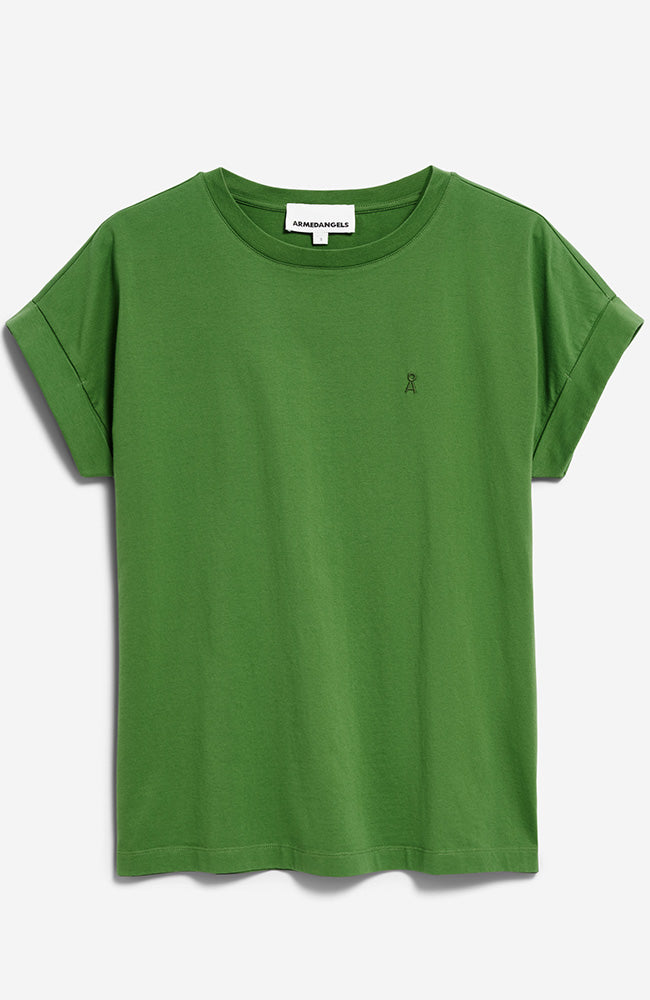 ARMEDANGELS Idaara T-Shirt Efeu grün strapazierfähige Baumwolle | Sophie Stone