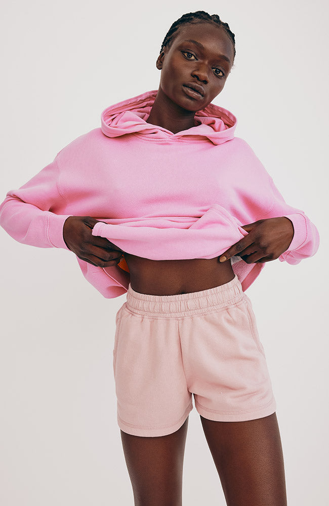 Organic Basics | Lounge Shorts rosa aus Bio-Baumwolle Damen | Sophie Stone