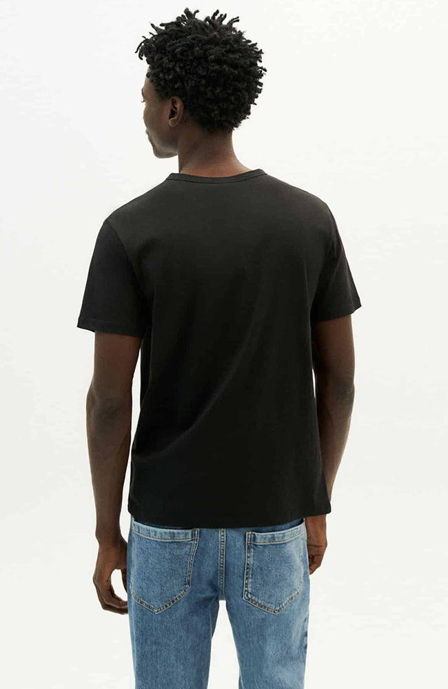 Thinking MU Happy sun t-shirt schwarz aus nachhaltiger Bio-Baumwolle | Sophie Stone