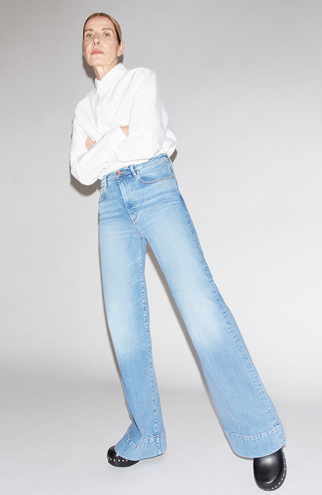 ARMEDANGELS Murliaa neblig blaue Jeans mit weitem Bein dauerhaft | Sophie Stone