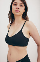 Organic Basics Naked Rib Bralette schwarz aus recyceltem Nylon Frauen | Sophie Stone