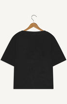 NEW OPTIMIST Pettirosso t-shirt schwarz aus Bio-Baumwolle | Sophie Stone