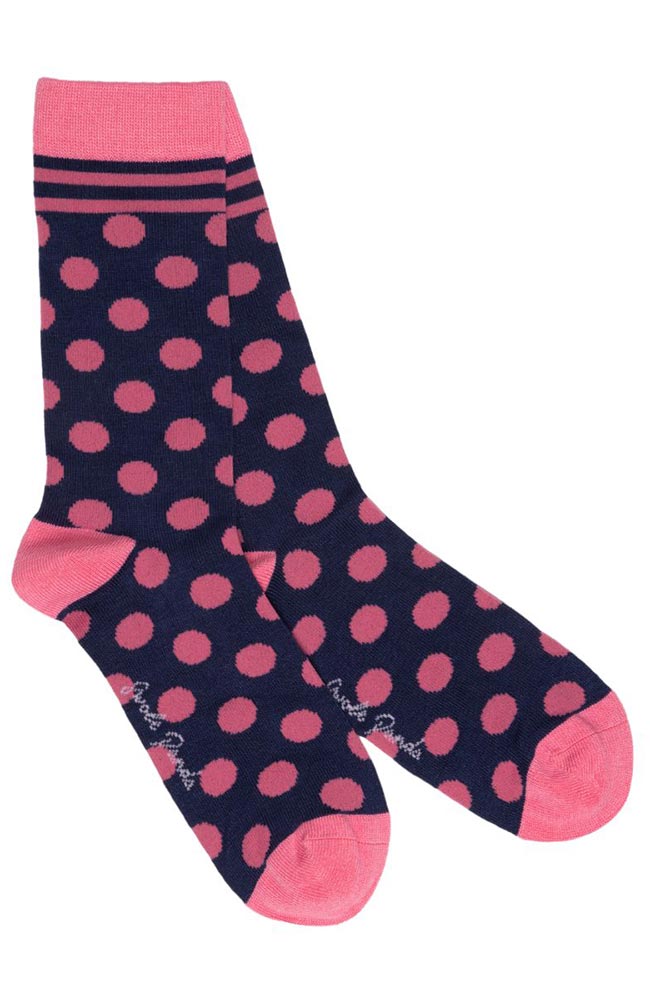 Swole Panda Pink Polka Dot Socken von Moso bamboo | Sophie Stone