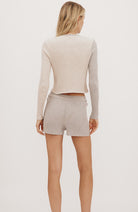 Organic Basics True Knit Shorts grau aus Bio-Baumwolle für Frauen | Sophie Stone