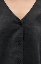 Thinking MU Libelula blouse zwart hennep dames | Sophie Stone