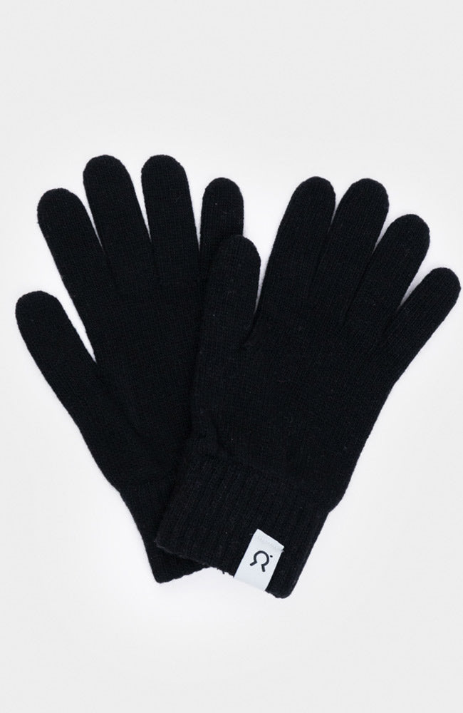 RIFO Handschuhe schwarz aus recyceltem Kaschmir und Wolle | Sophie Stone