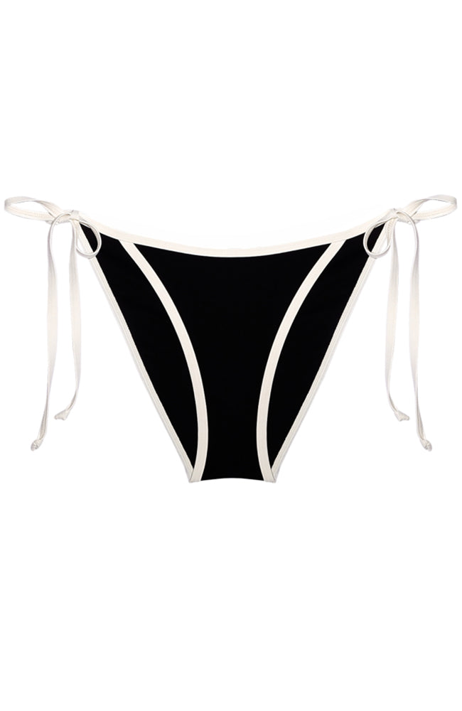 Underprotection CoraUP Bikini-Tanga schwarz aus recyceltem Polyester | Sophie Stone 