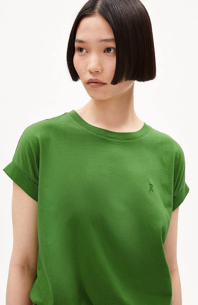 ARMEDANGELS Idaara T-Shirt Efeu grün Bio-Baumwolle | Sophie Stone