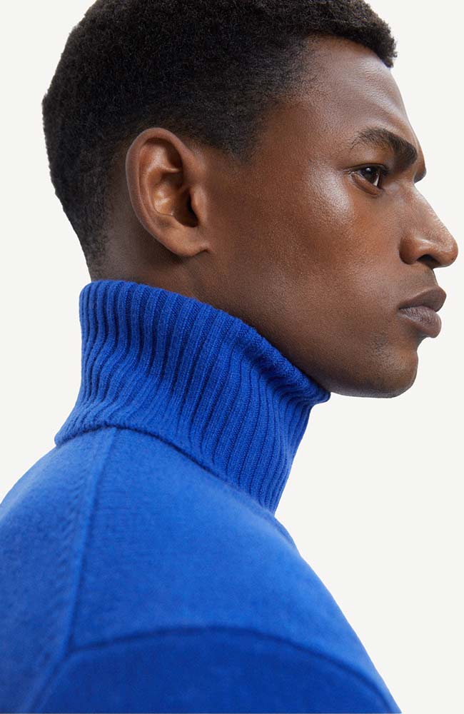 Ecoalf Brunalf Pullover blau aus recycelter Wolle | Sophie Stone