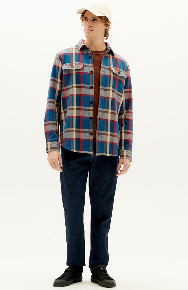 Thinking MU Lucas blanket overshirt gemaakt van biologisch katoen | Sophie Stone