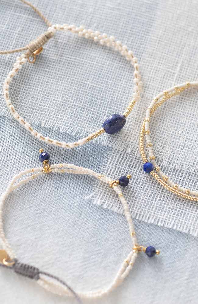 Eine schöne Geschichte Emotion Lapis Lazuli Gold Armband | Sophie Stone