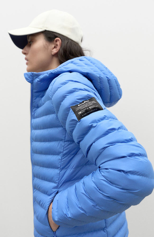 Ecoalf Atlantic Jacke Blau 100% R-PET strapazierfähige Jacken | Sophie Stone 