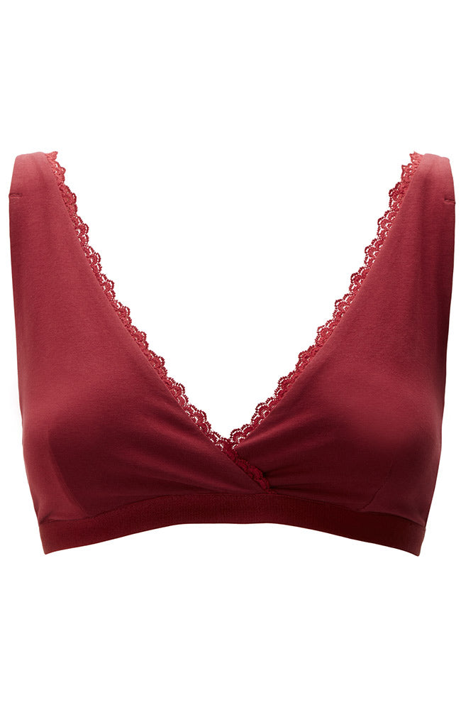 People Lace Trim Triangle Bra Top rot | Sophie Stone