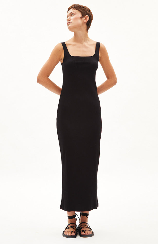 ARMEDANGELS Arayaa Jersey-Kleid schwarz | Sophie Stone