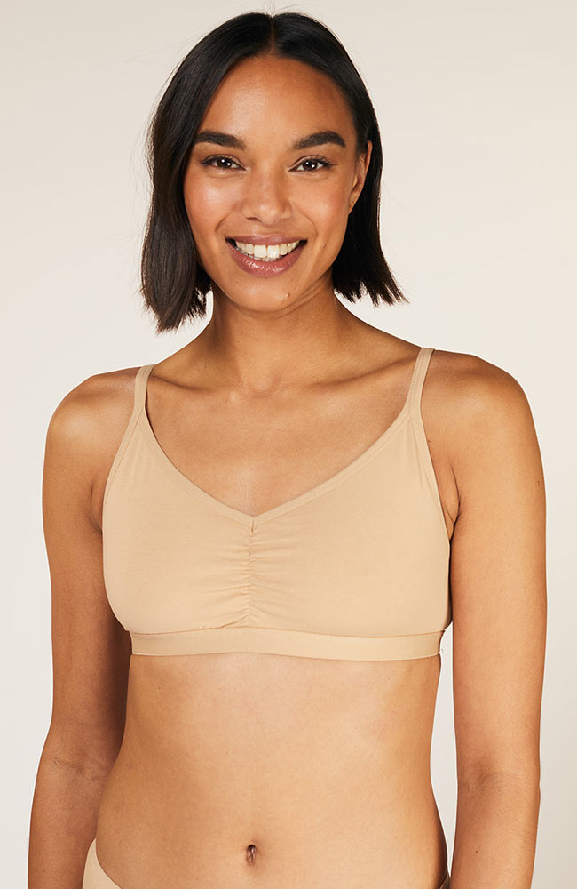 People Tree Soft Bra Top Beige Bio-Baumwolle | Sophie Stone
