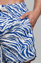 Dedicated Swim Shorts Sandhamn Zebra blau aus recyceltem PET | Sophie Stone 