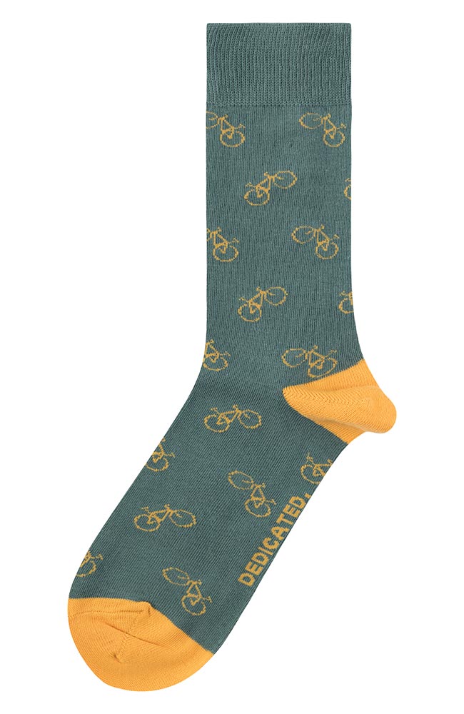 Dedizierte Sigtuna Bicycle Socken waldgrün aus Bio-Baumwolle | Sophie Stone