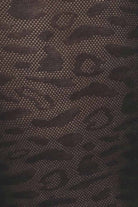 Schwedische Strümpfe | Emma Leopard Strumpfhosen schwarz | Sophie Stone