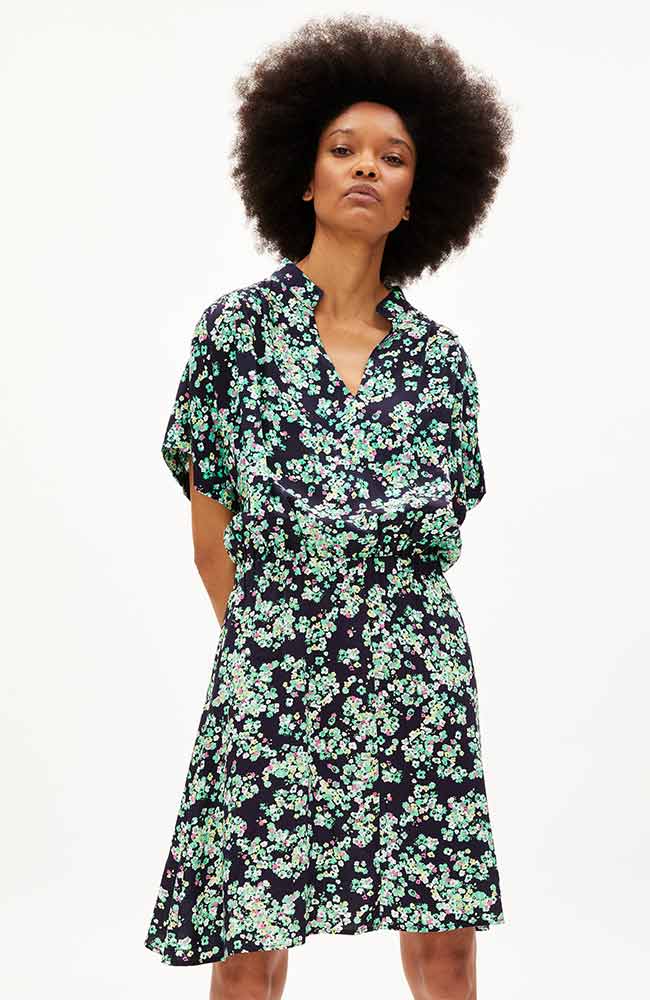 ARMEDANGELS Juaraa gepunktetes Blumenkleid ECOVERO | Sophie Stone