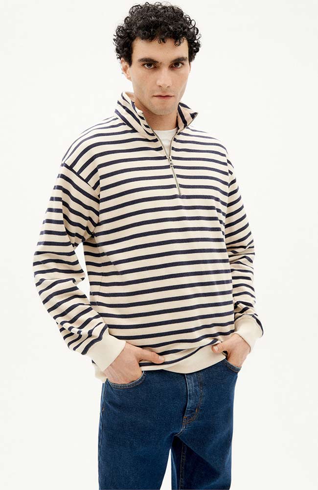 Thinking MU Streifen Challanger Sweatshirt | Sophie Stone
