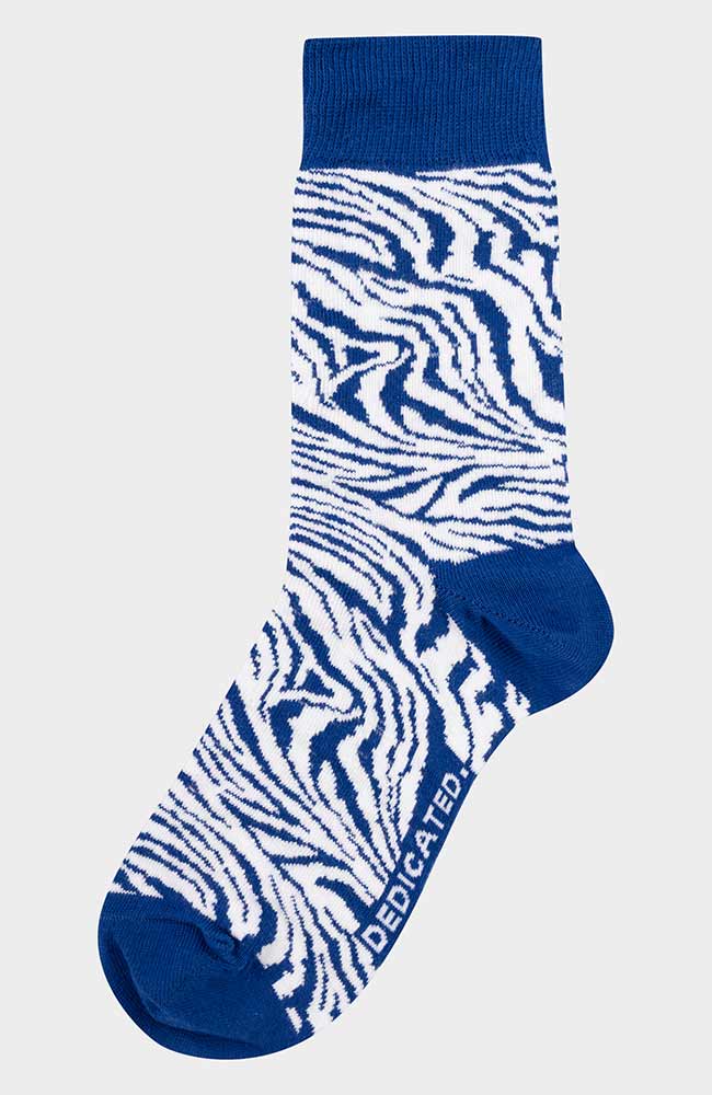 Gewidmet Sigtuna Zebra Sodalite Blau Socken aus Bio-Baumwolle | Sophie Stone